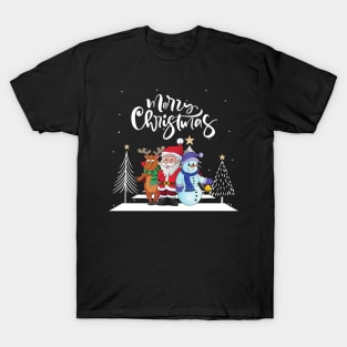 Christmas Crossroads Cute Santa And Team T-Shirt